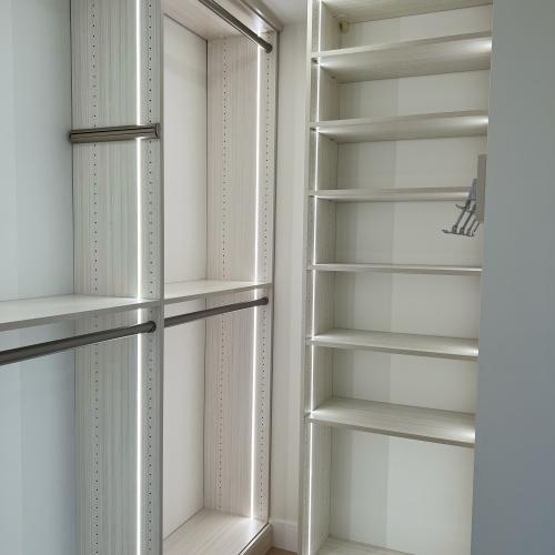 LED Strip Lights in Walk-in